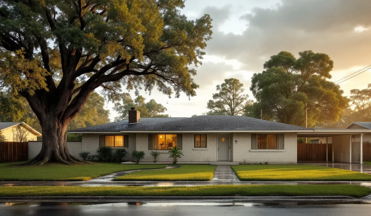 Home and yard in Arlington, Florida