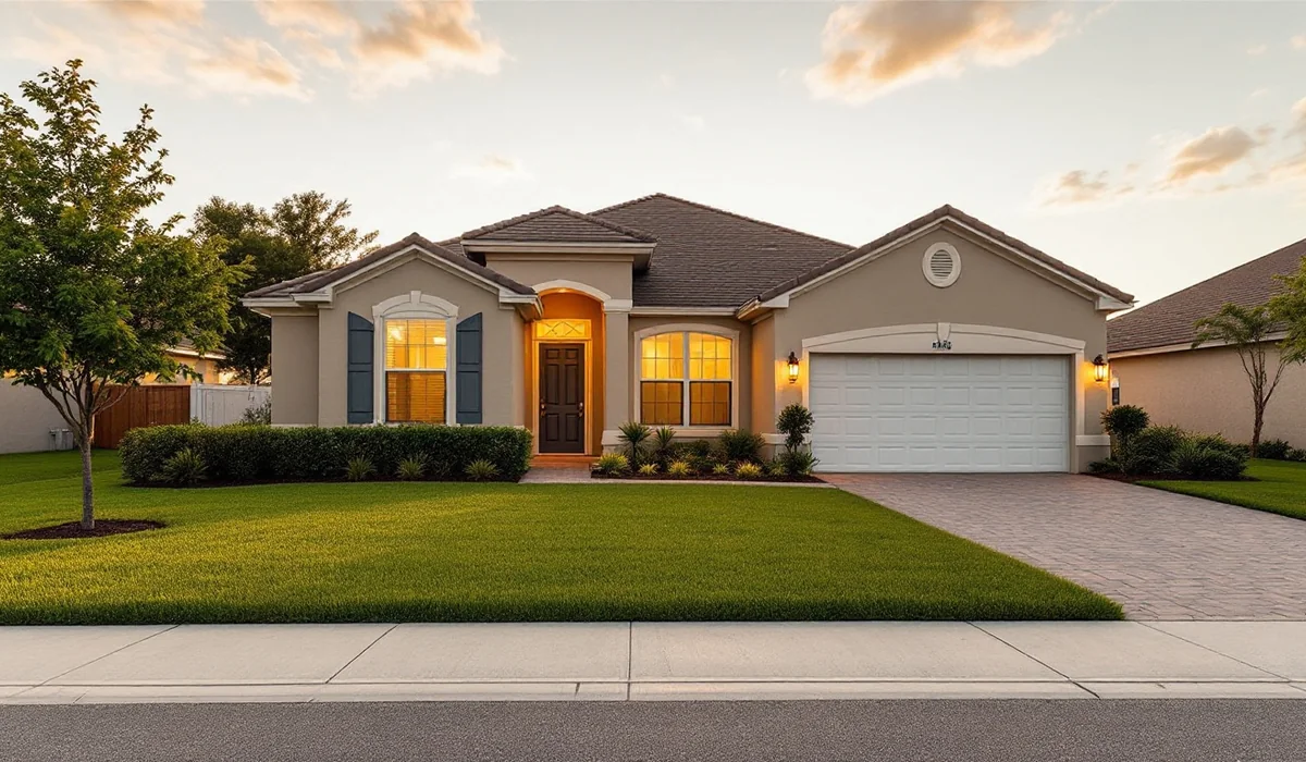 Home and yard in Oakleaf Plantation, Florida