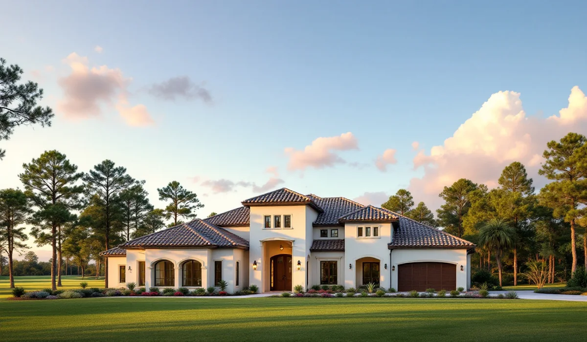 Golf-community home and lawn in World Golf Village, Florida